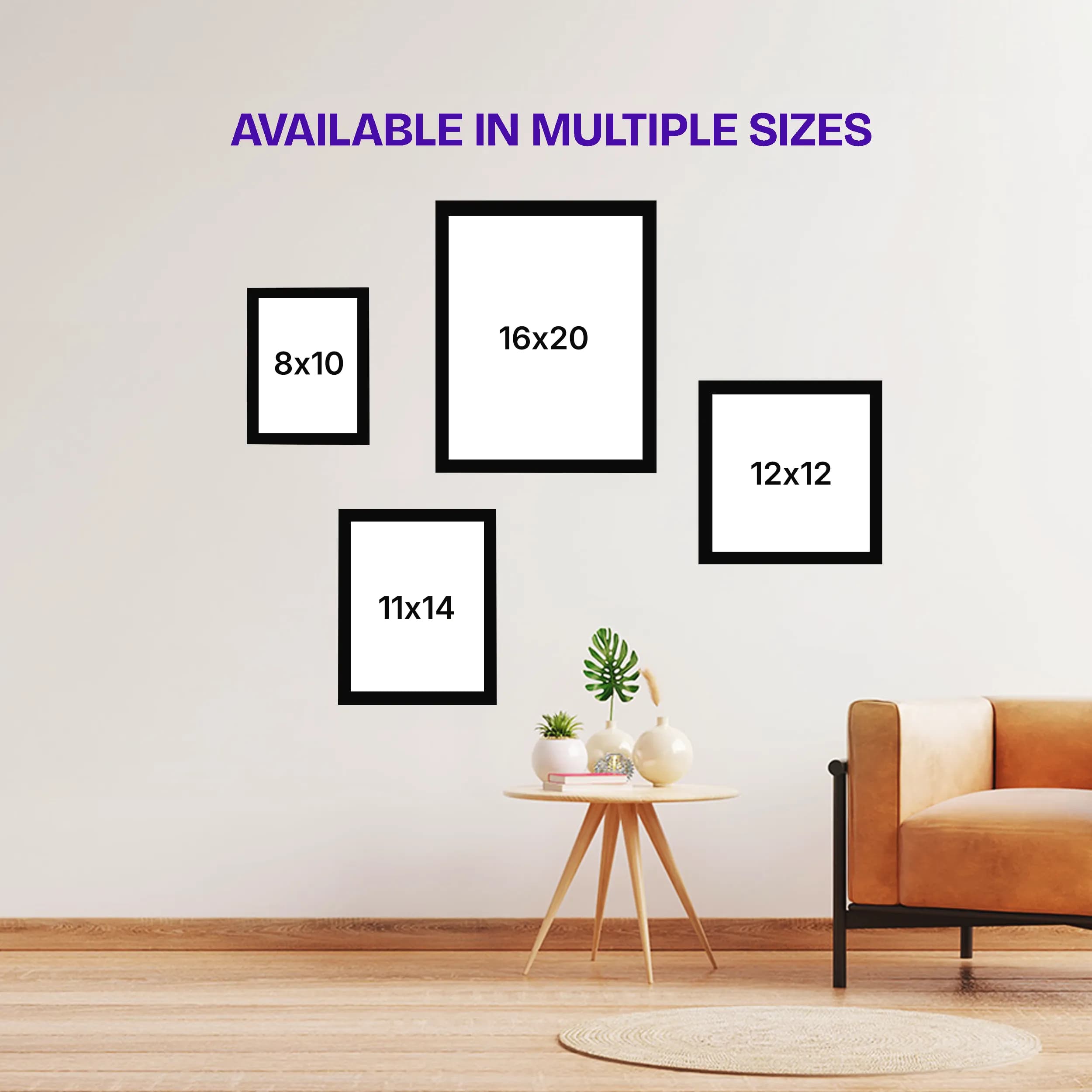 Framed canvas sizes