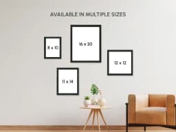 Poster sizes preview