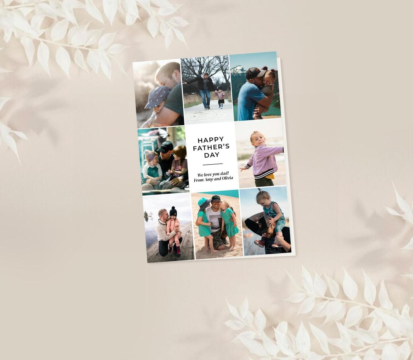 Simple Multiphoto Dad Card