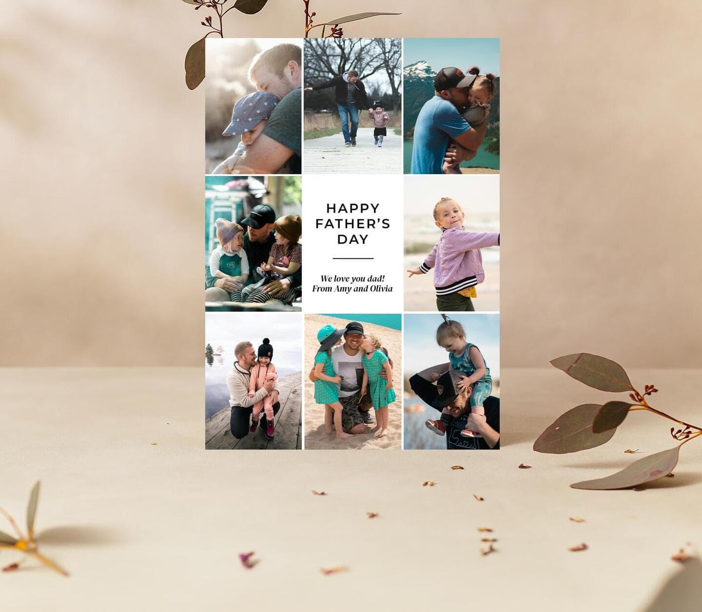 Simple Multiphoto Dad Card
