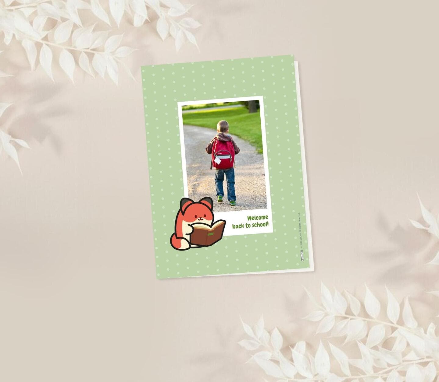 Anirollz® Green Dots School Card