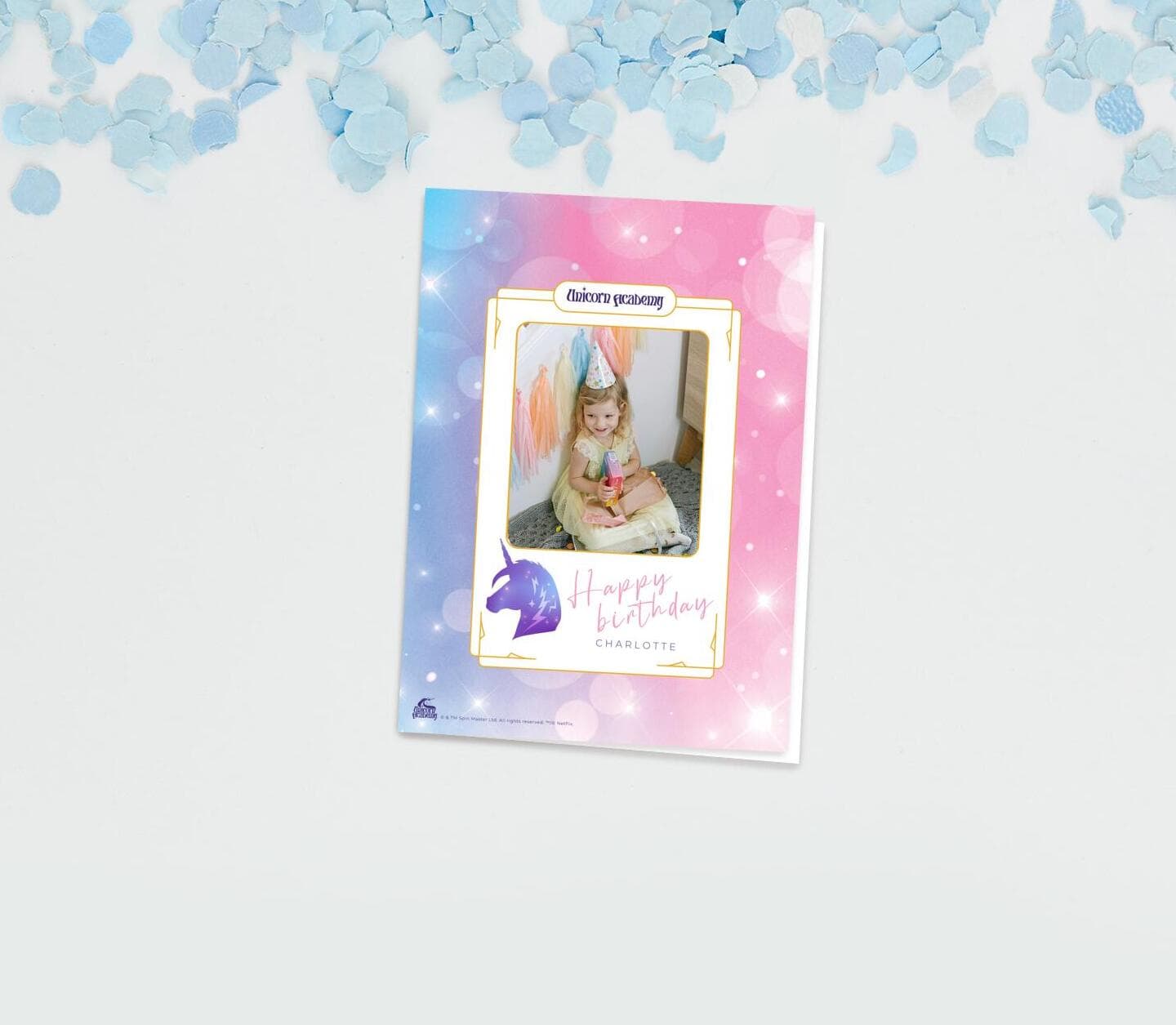 Unicorn Academy™ Rainbow Party Card