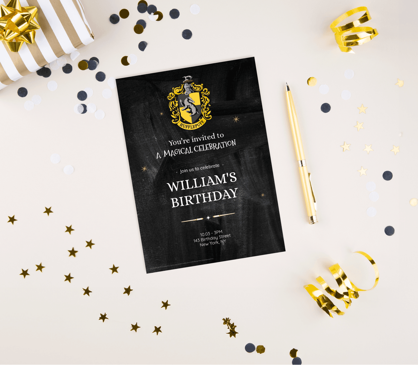 Harry Potter™ Birthday Hufflepuff Card