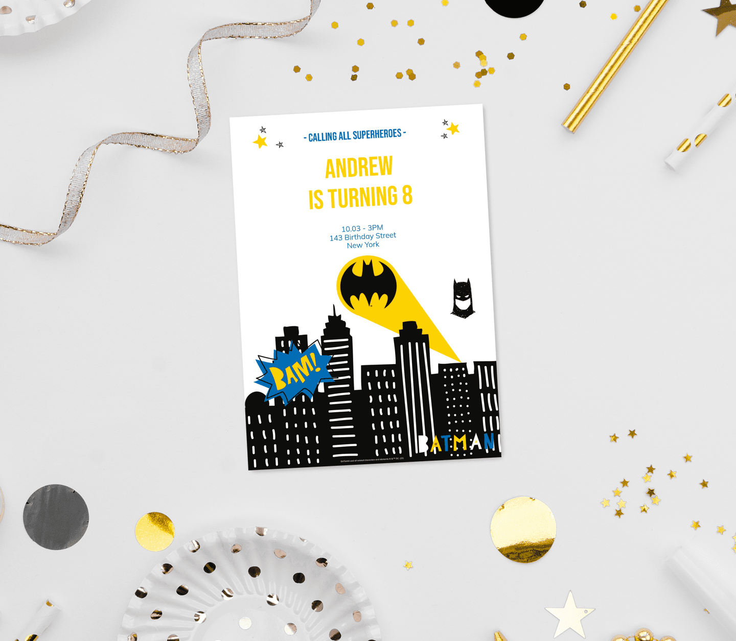 Batman™ Birthday Illustration Card