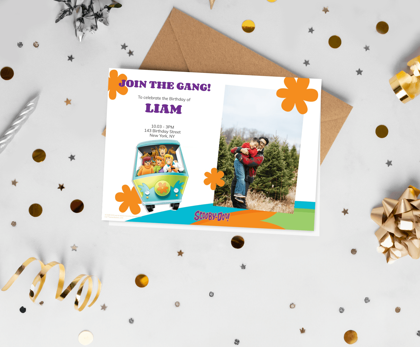 Scooby Doo™ Birthday Van Card