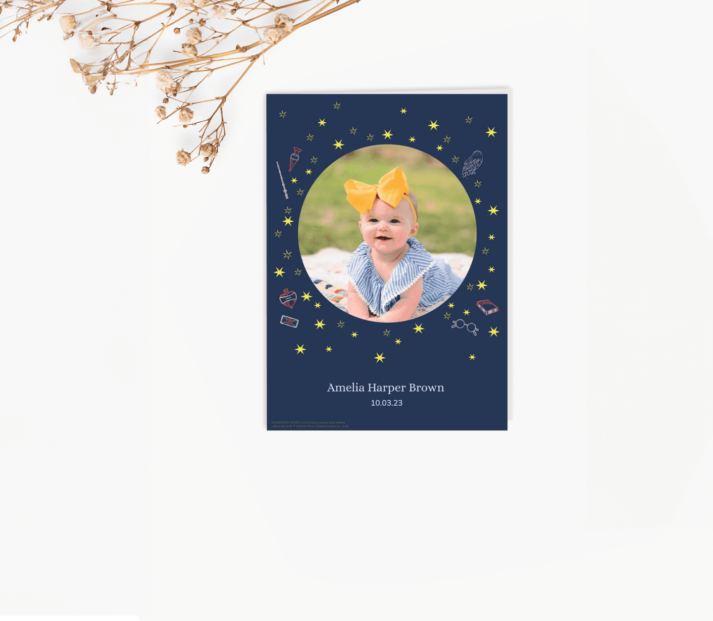 Harry Potter™ Neon Baby Card