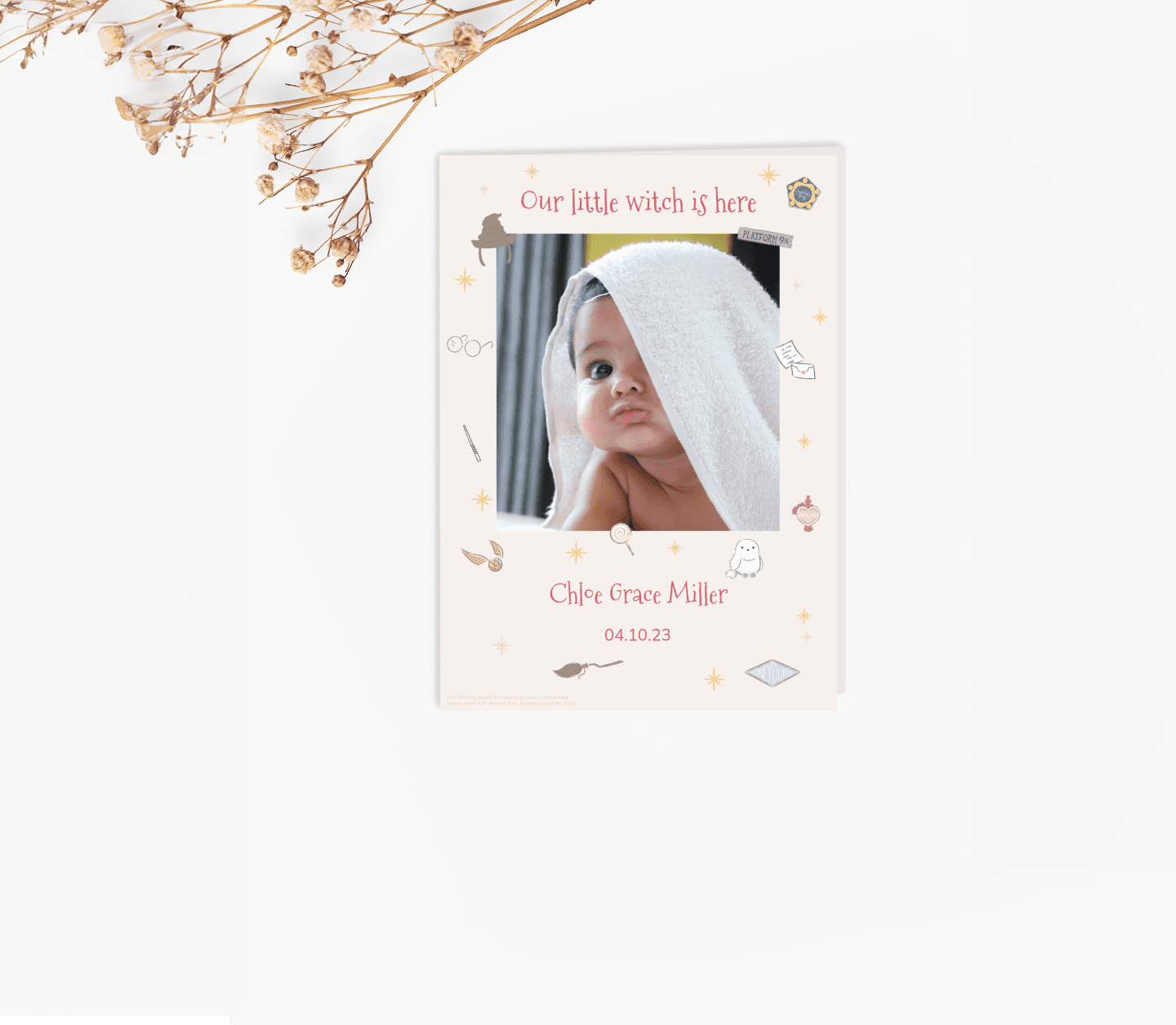 Harry Potter™ Witch Baby Card