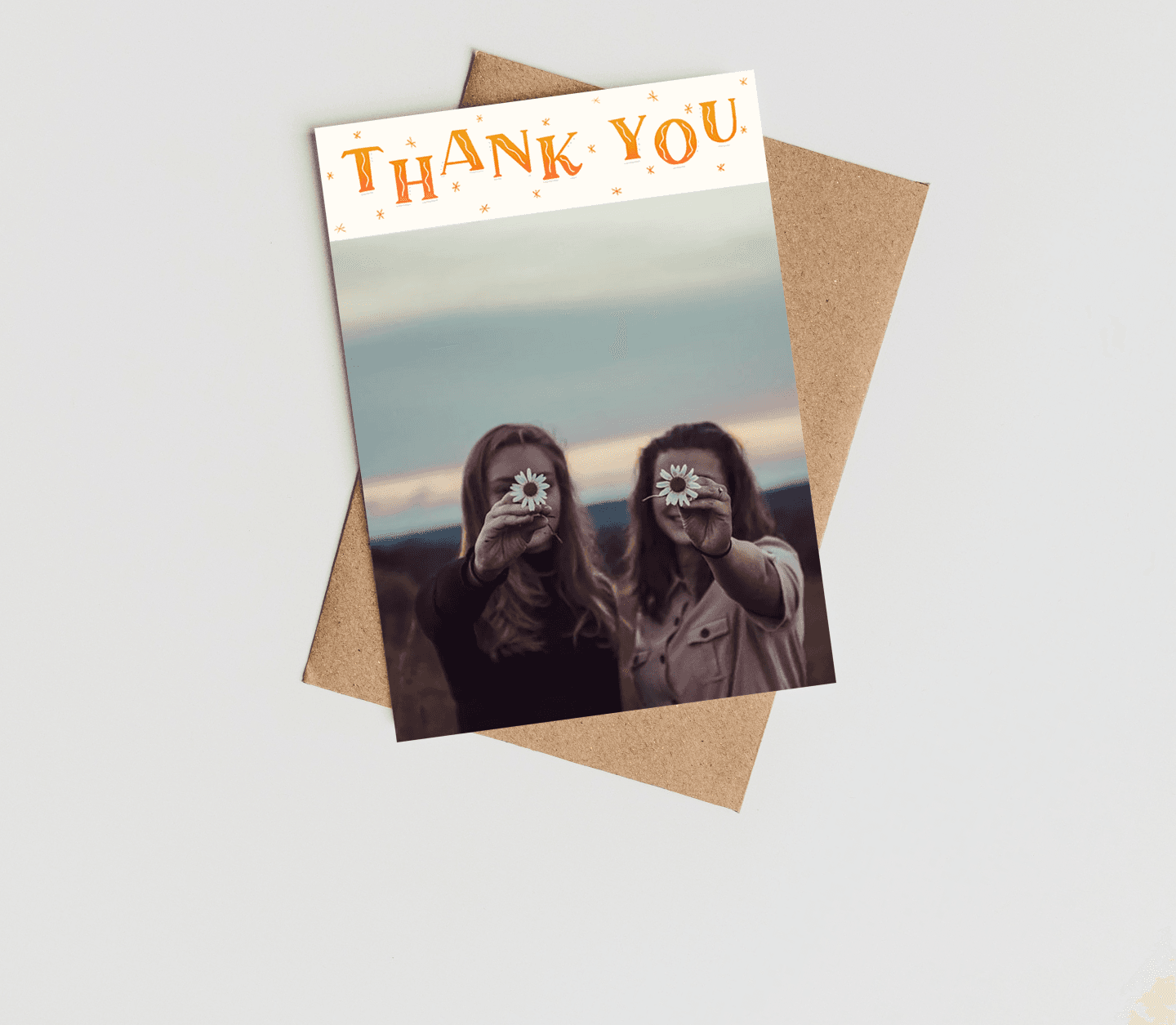 Yellow Thank You Card