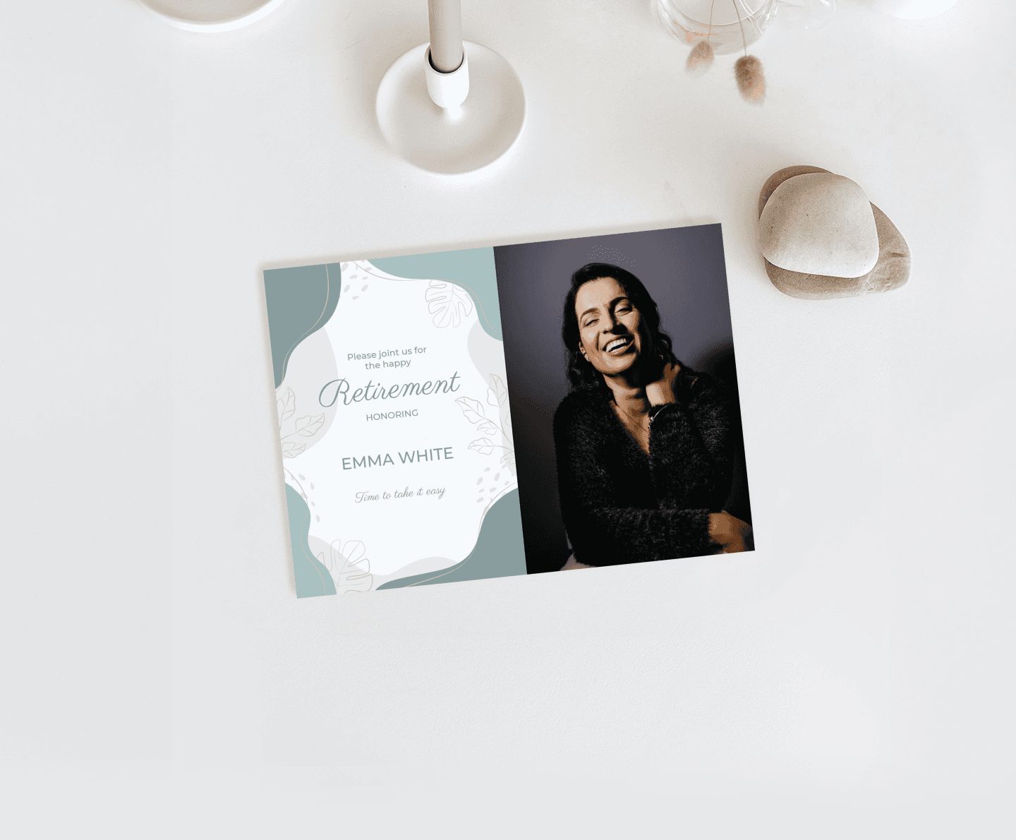 Blue Retirement Card