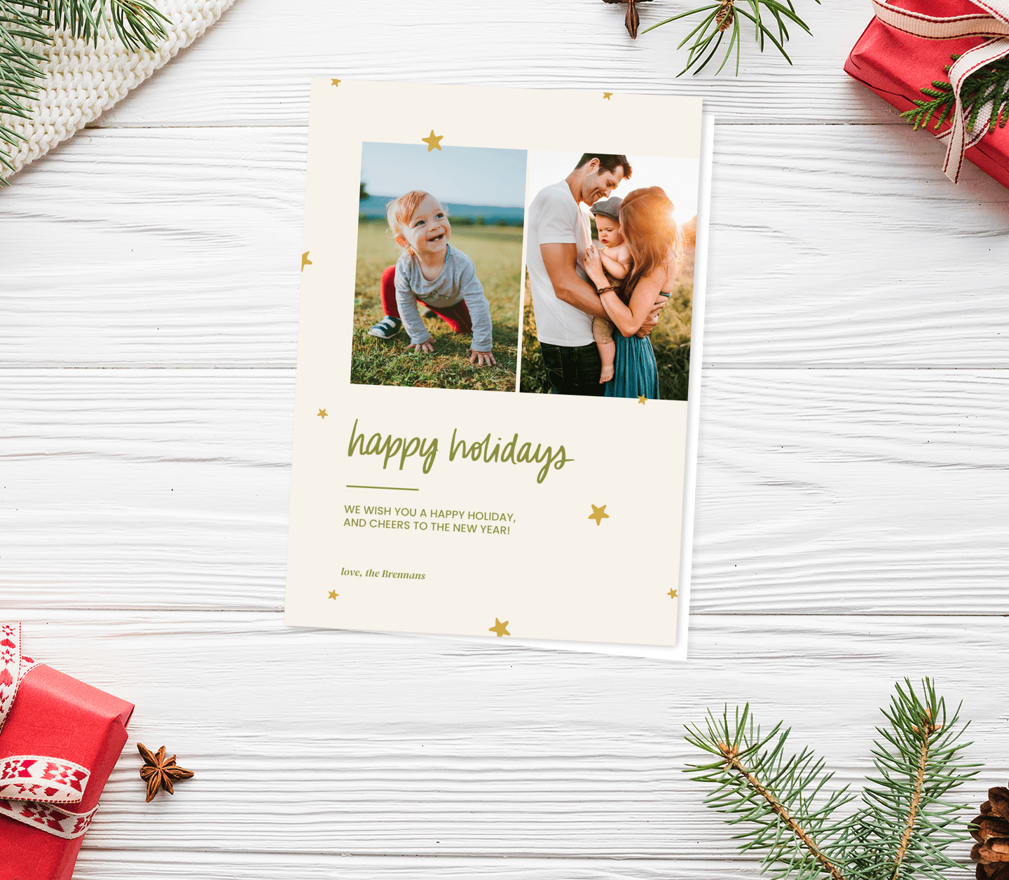 Starry Holidays Card