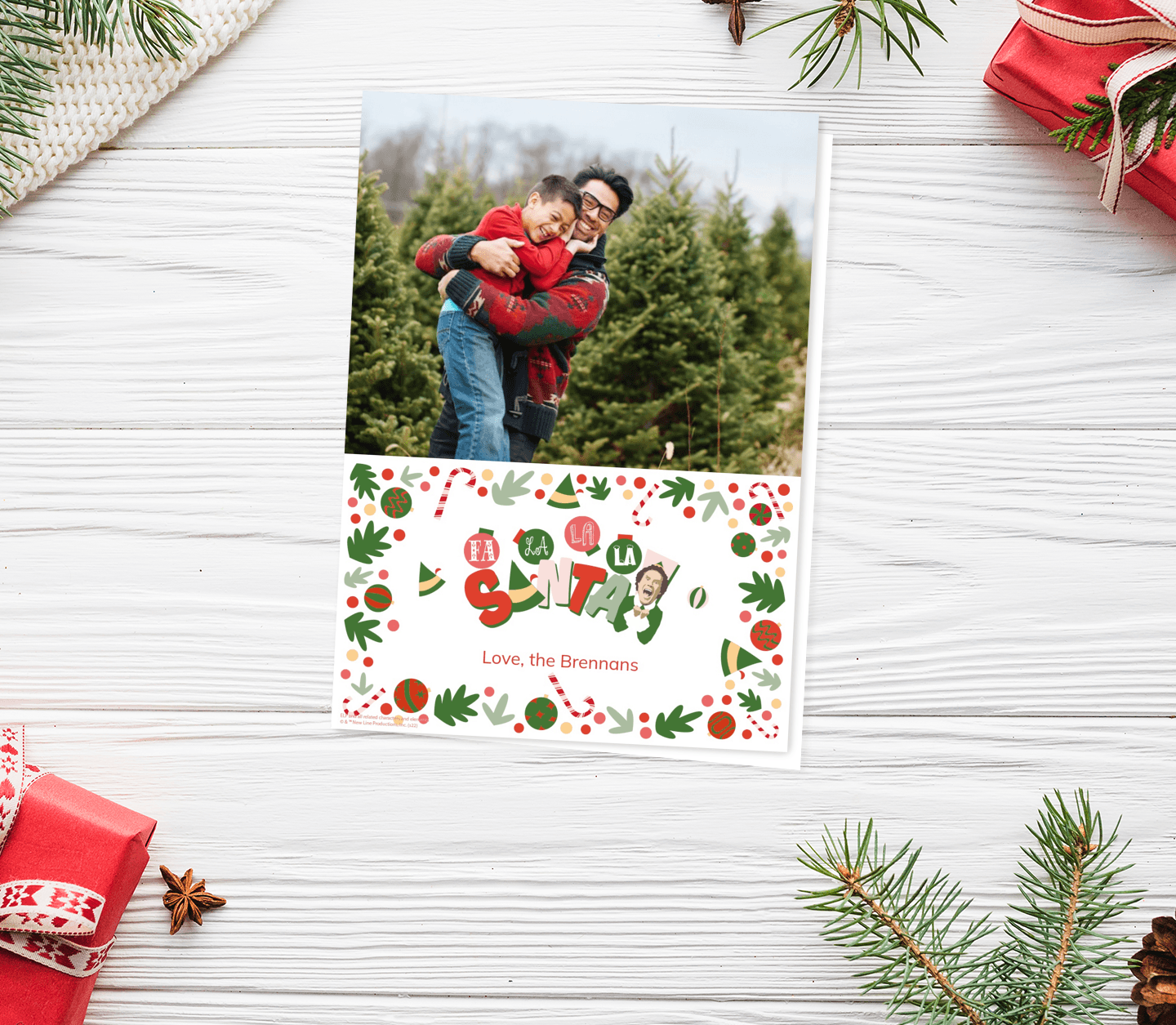 Elf™ Christmas Falala Card
