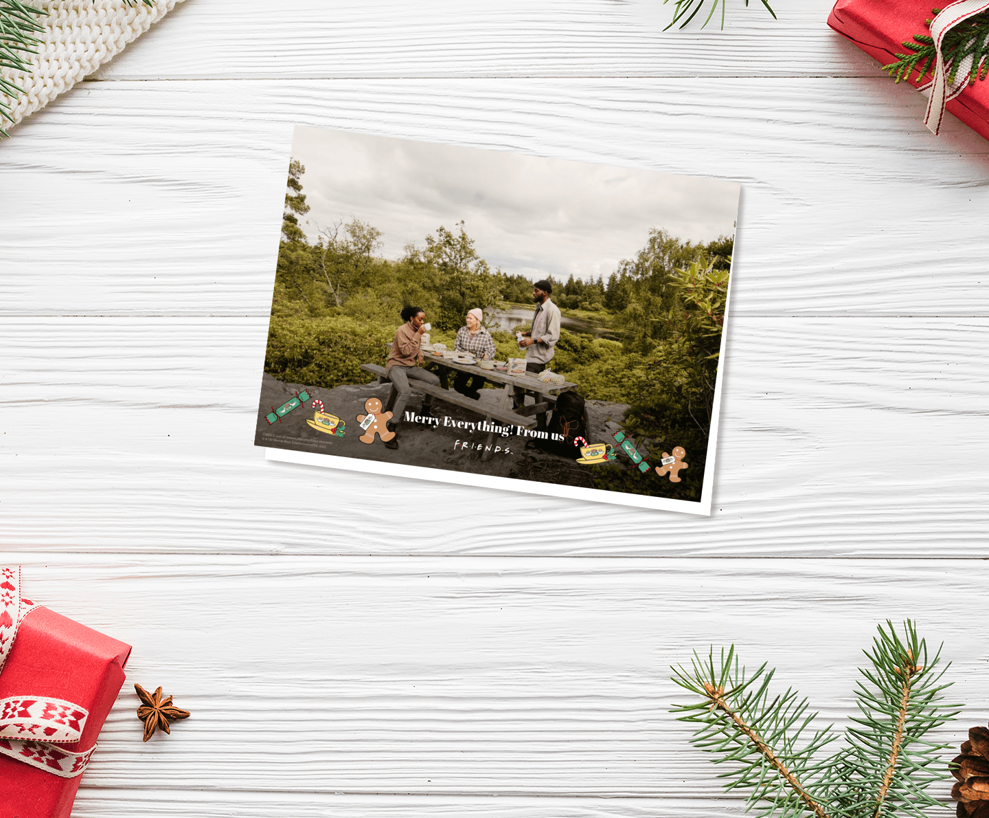 Friends™ Christmas Icons Card