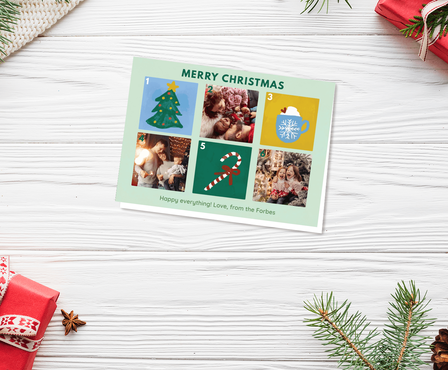 Christmas Postcard Card