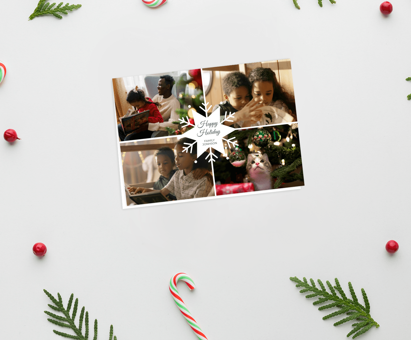 Snowflake Multiphoto Card