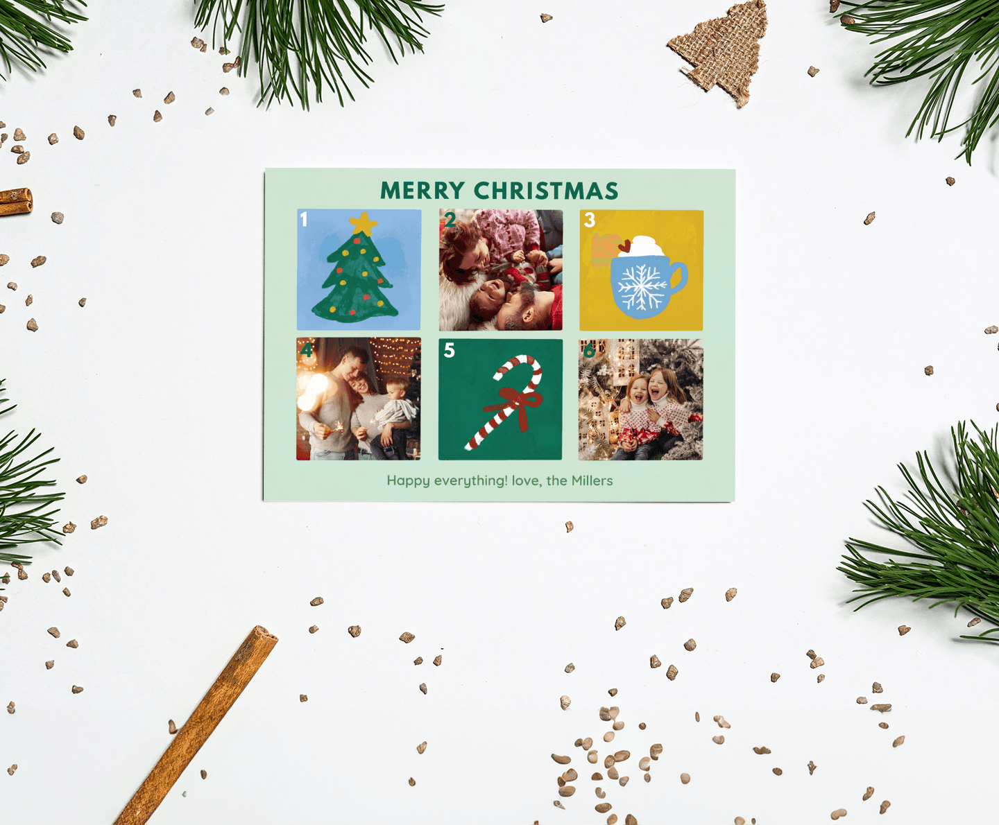 Christmas postcards Card