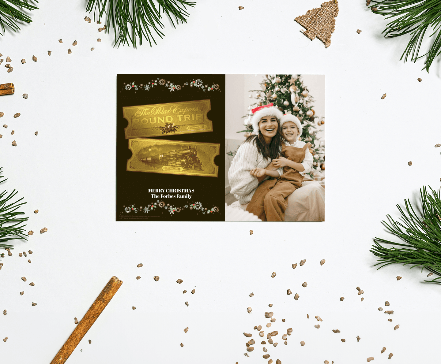 Polar Express™ Christmas Ticket Card