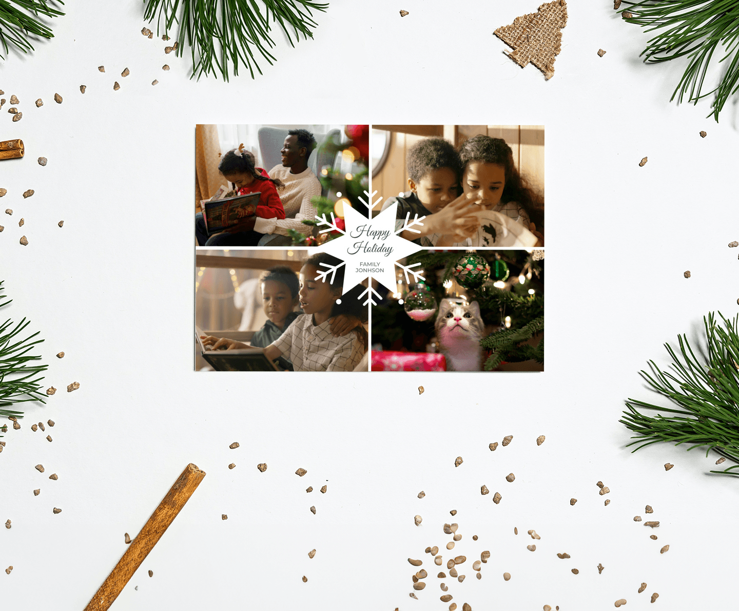 Snowflake Multiphoto Card