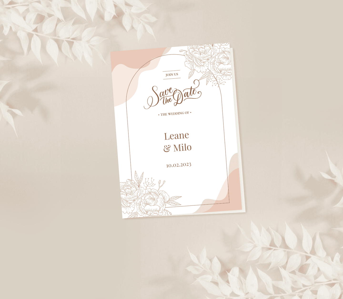 Pink Flowers Card