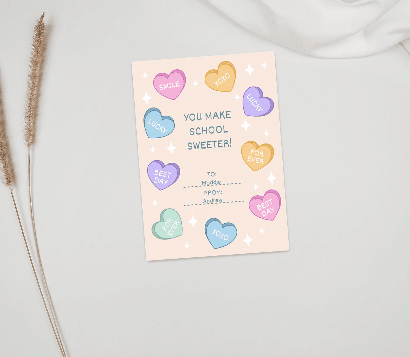 Candy valentine Card