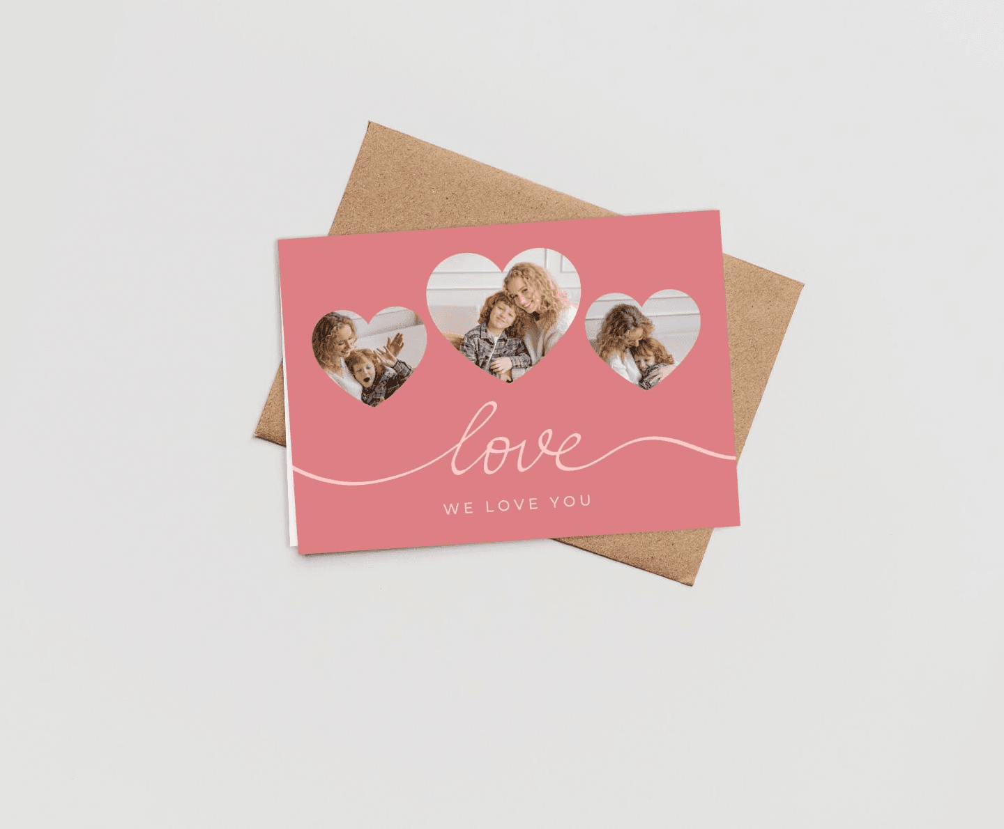 Three hearts Card