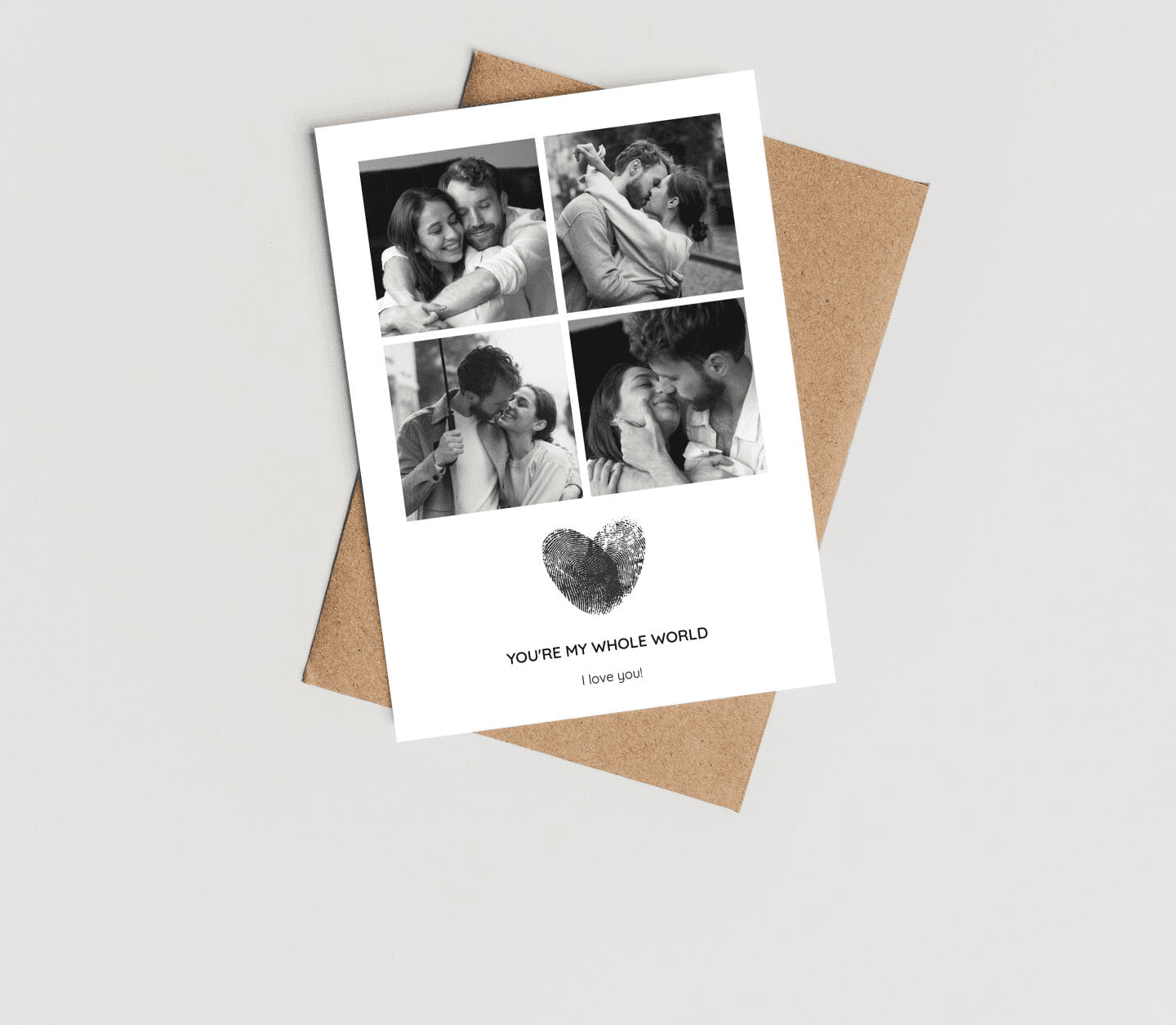 Love Finger print Card