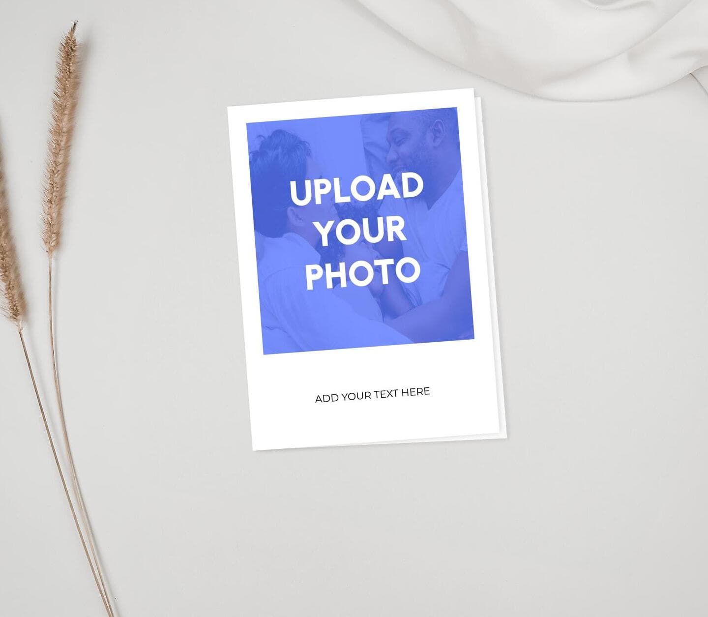 Upload Your Photo Polaroid Card