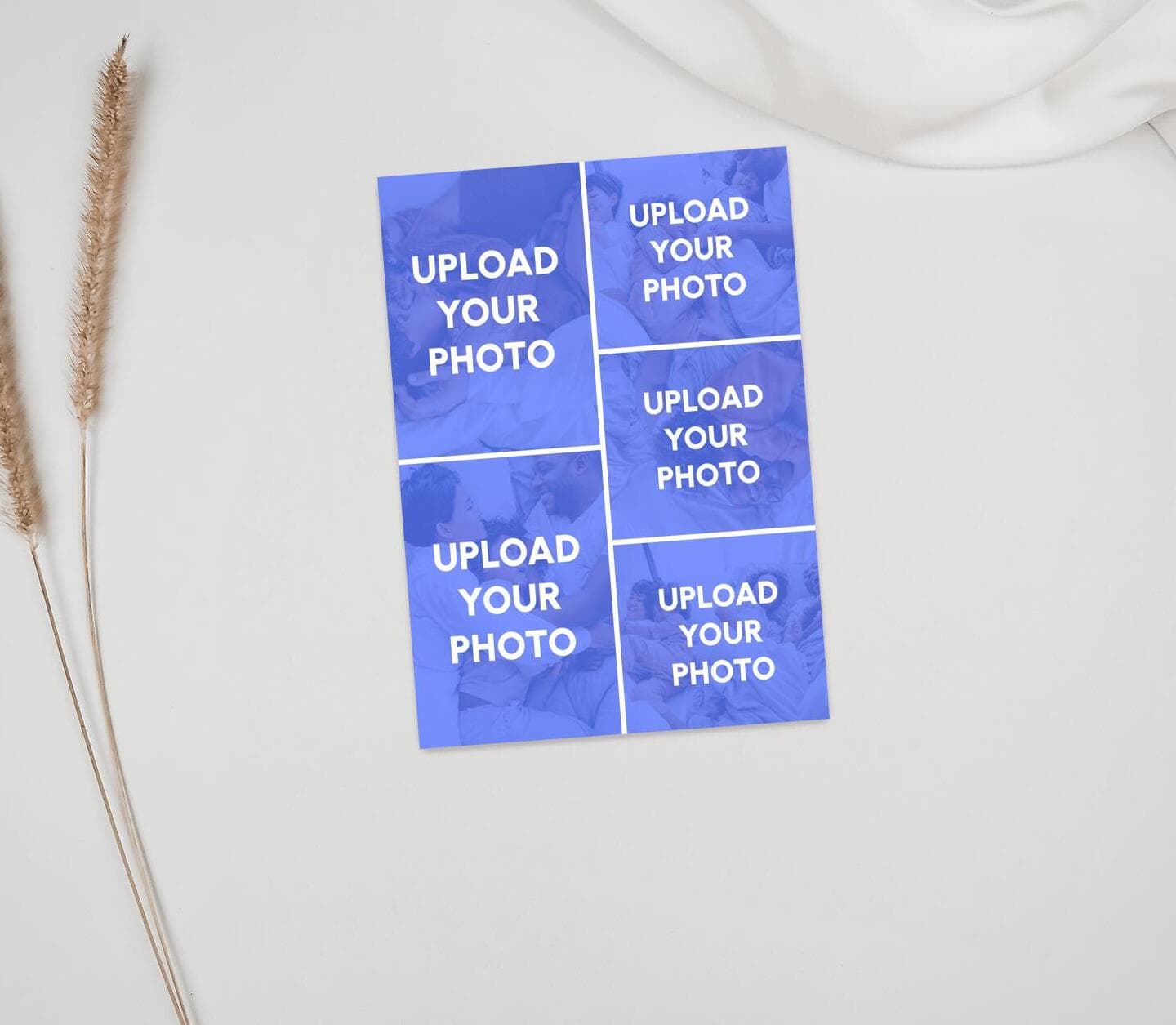 Upload Your Photos Five Portrait Card