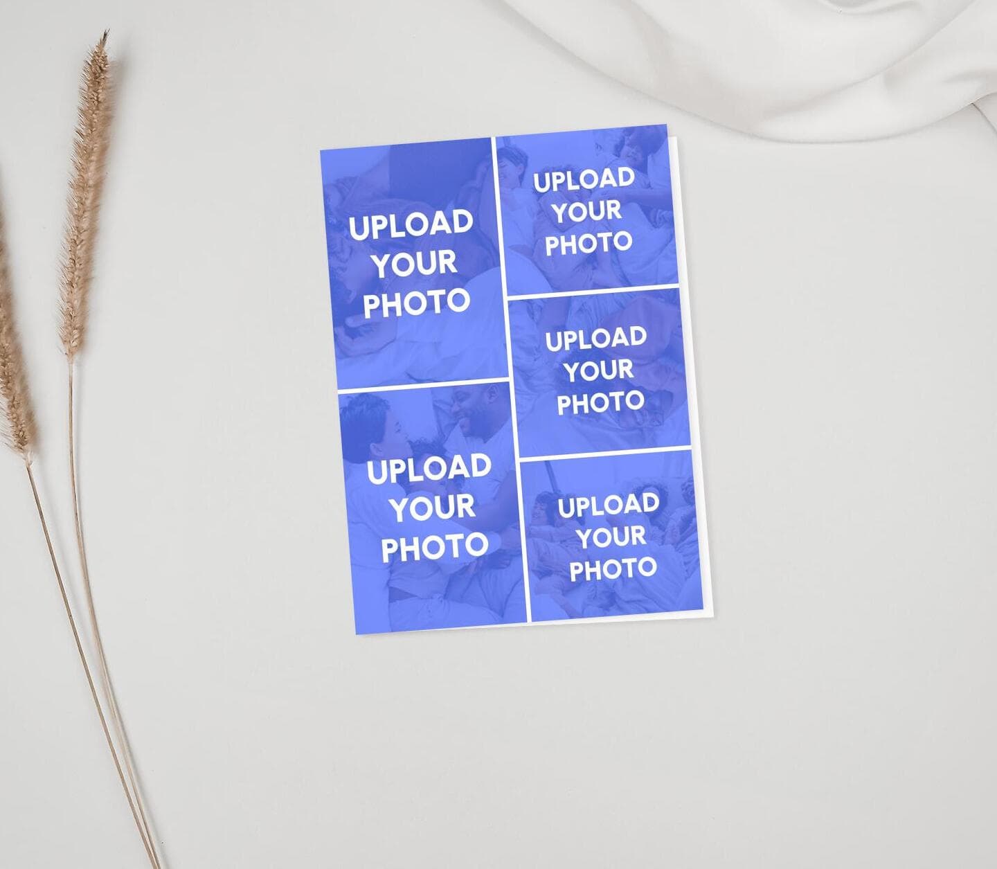 Upload Your Photos Five Portrait Card