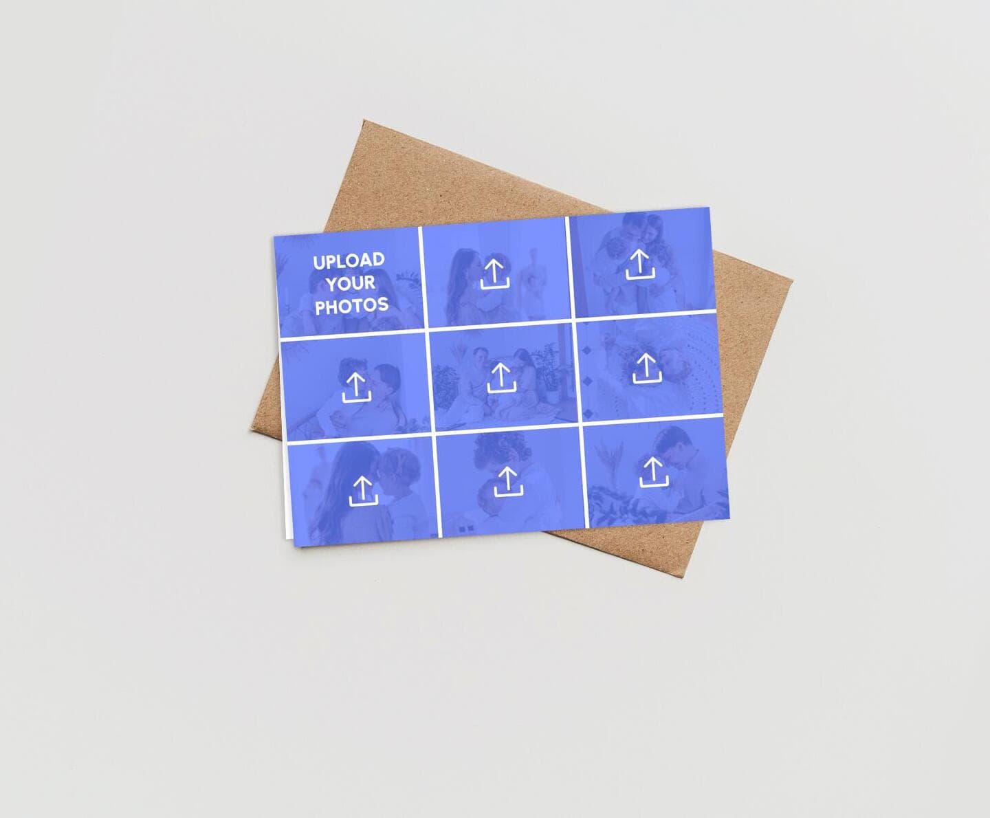 Upload Your Photos Nine Landscape Card