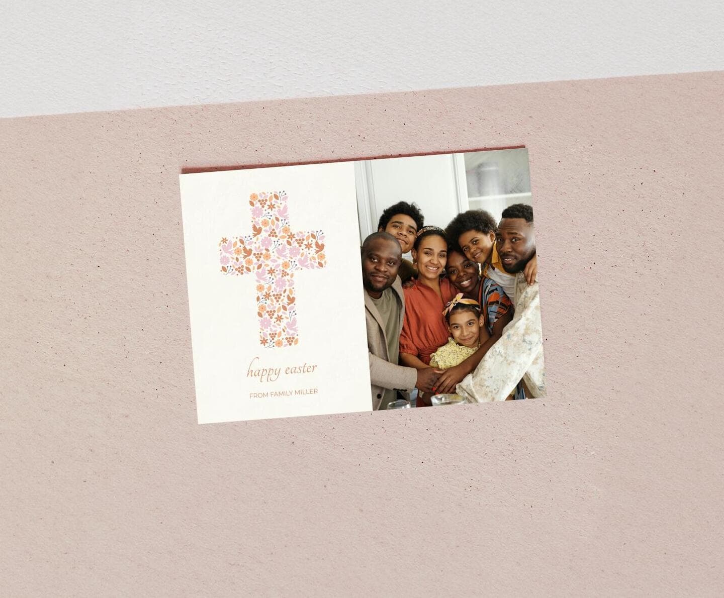 Floral Cross Easter Card