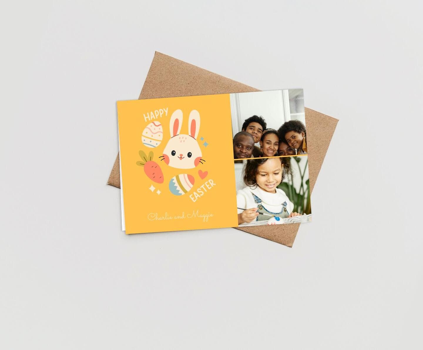 Spring Bunny Easter Card