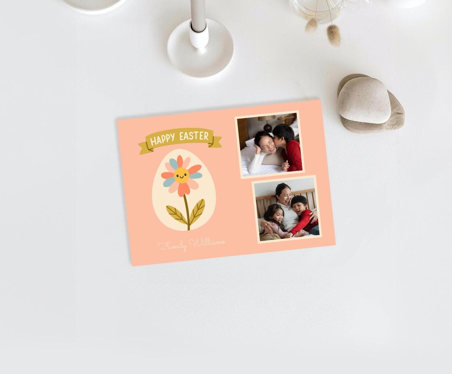 Happy Flower Easter Card