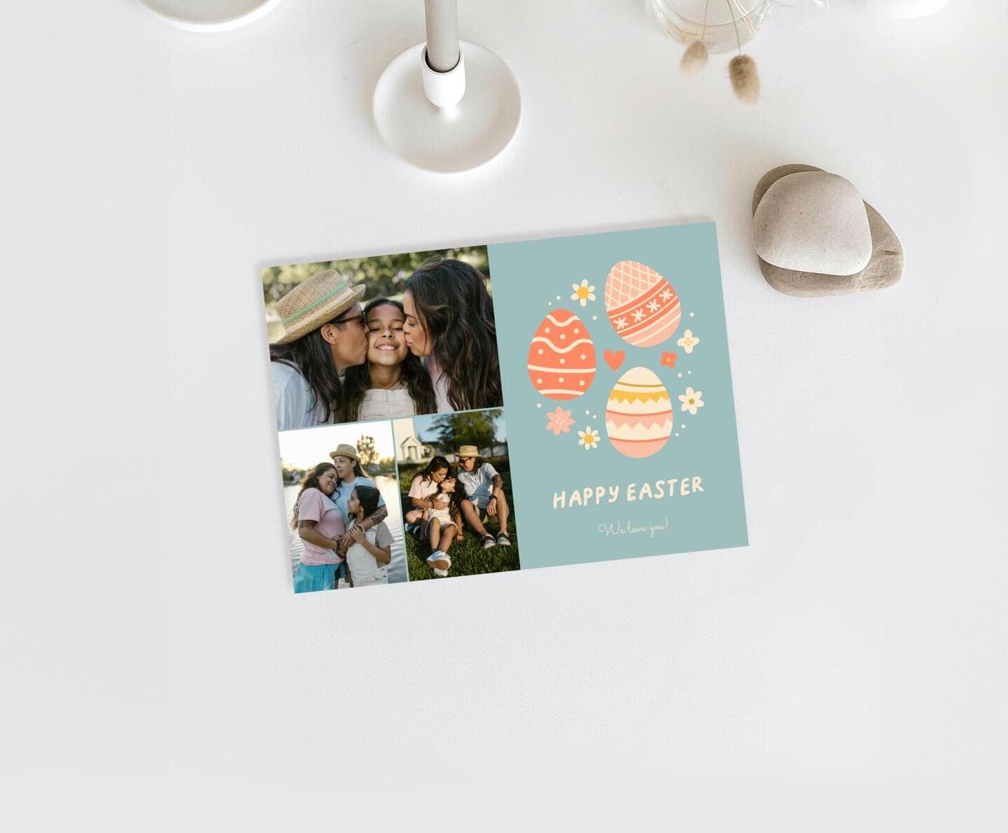 Spring Eggs Easter Card