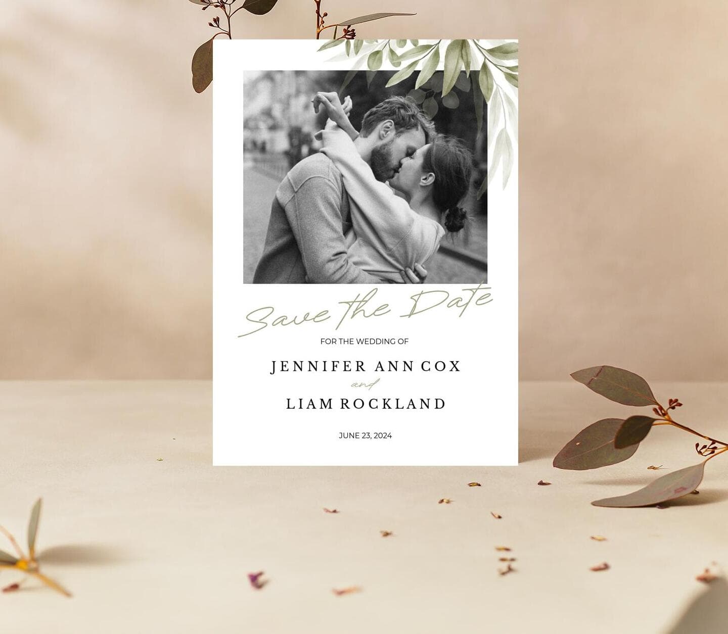 Classic Nature Save The Date Card