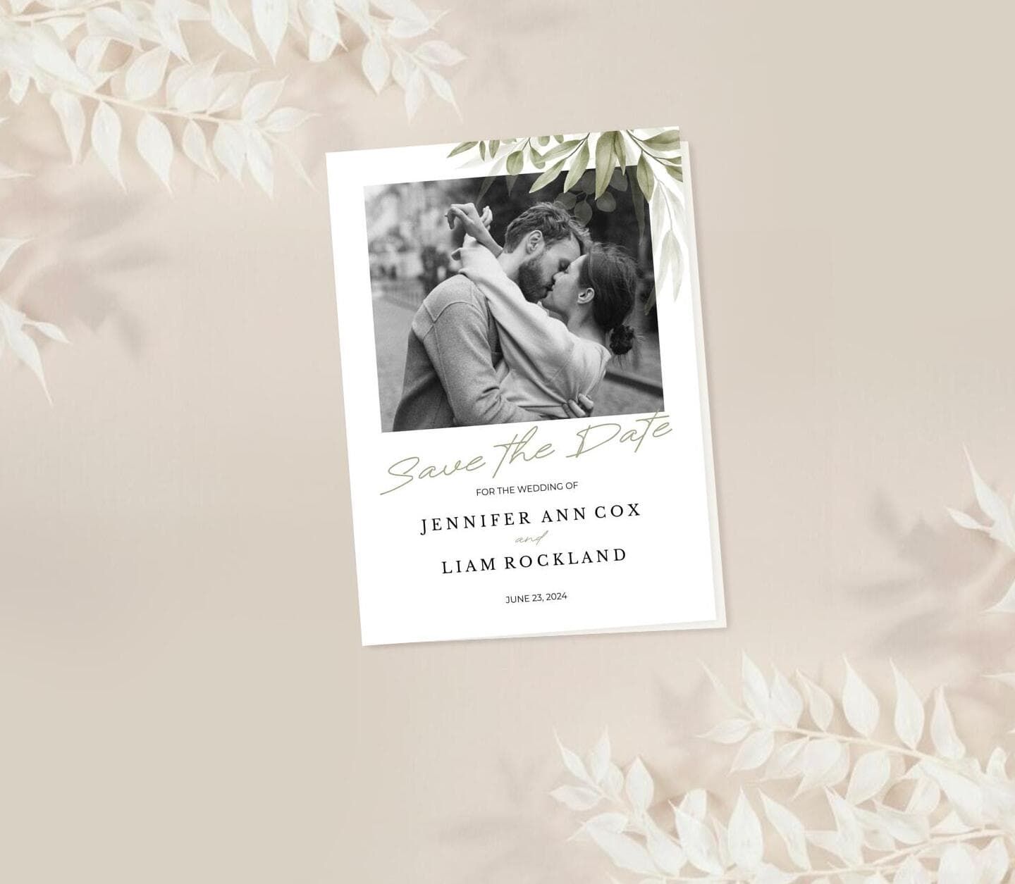 Classic Nature Save The Date Card