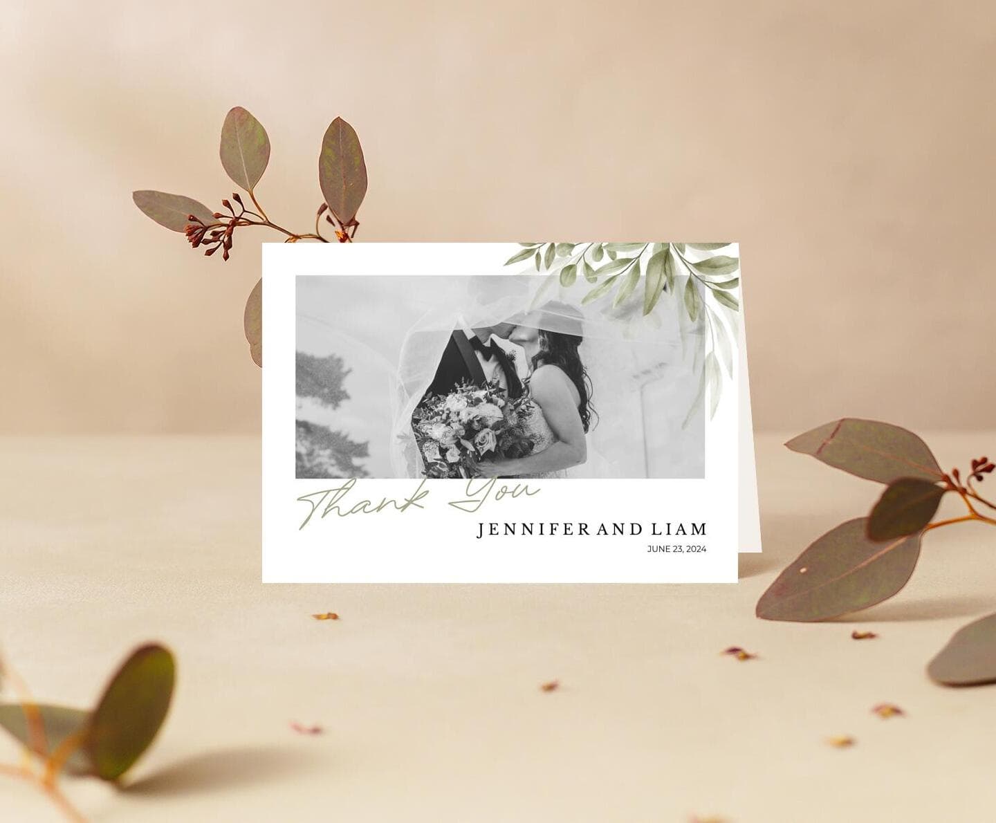 Classic Nature Thank You Card