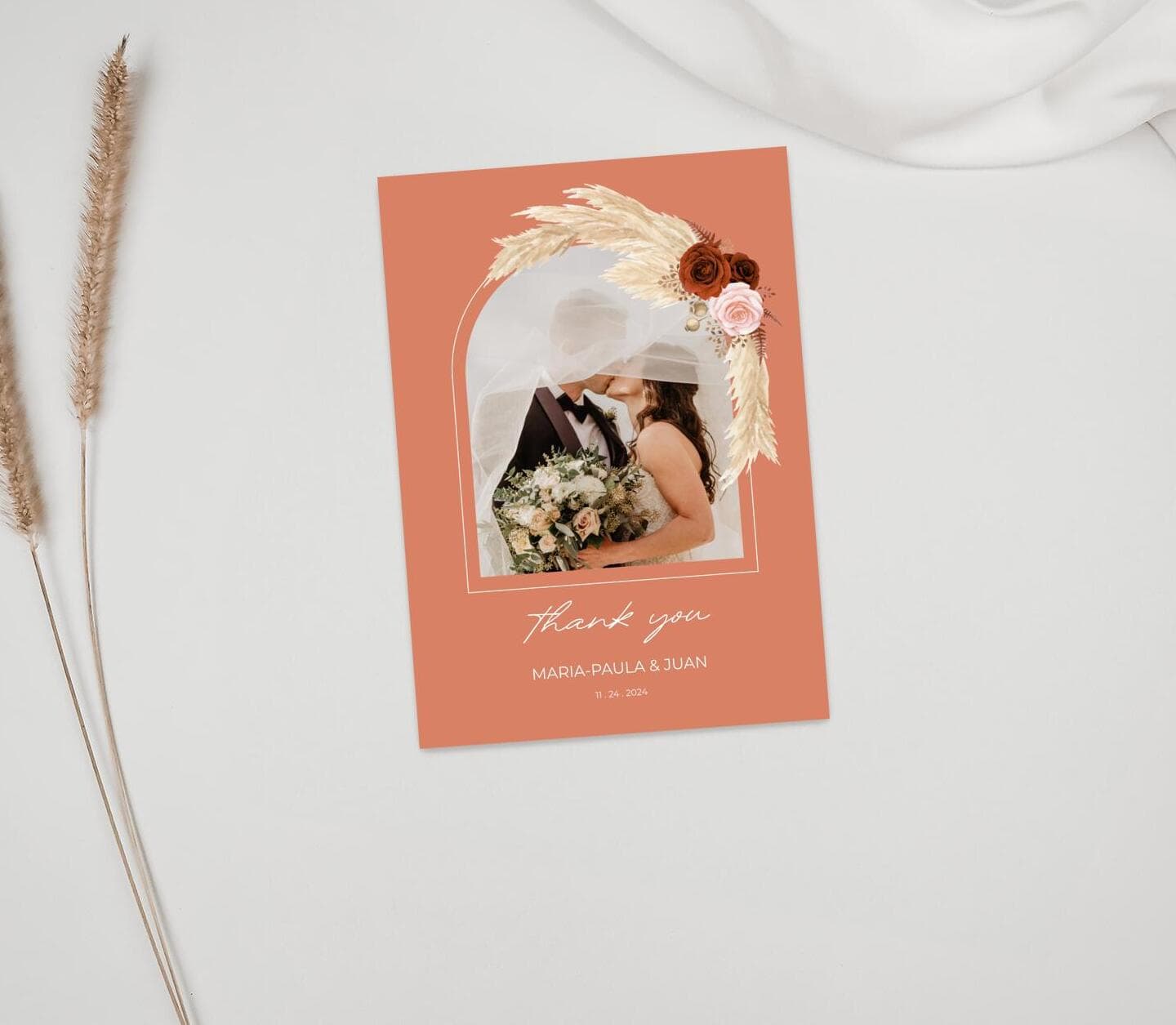 Boho Chic Thank You Card