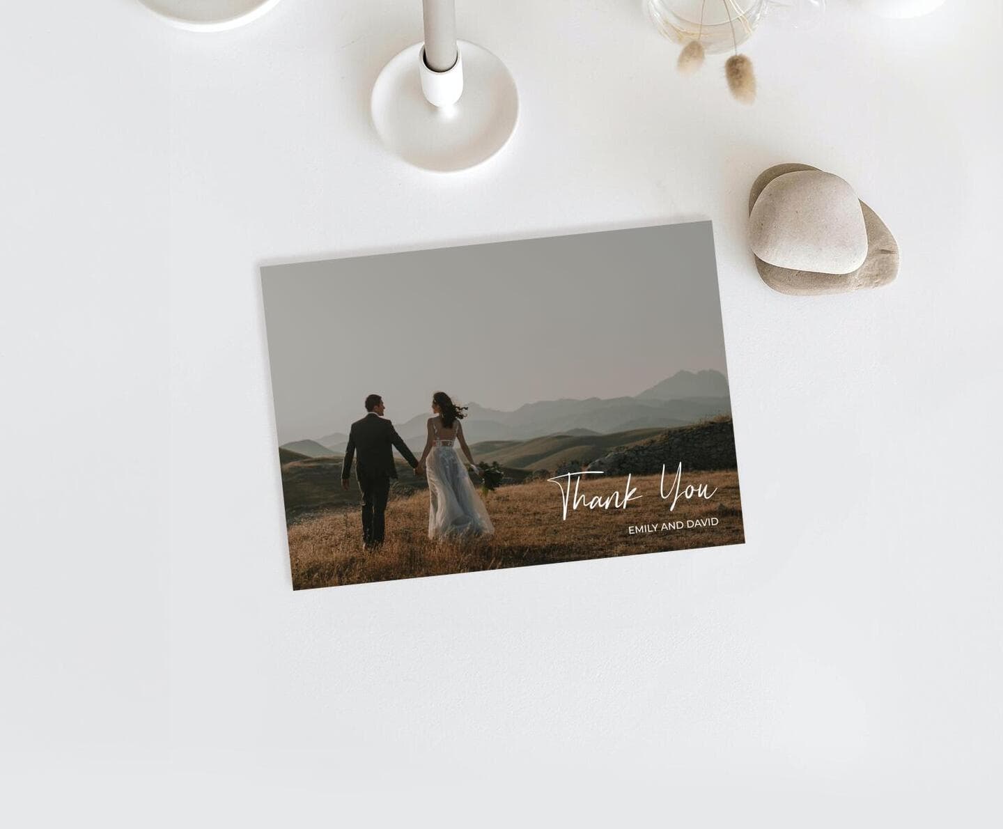 Modern Photo Thank You Card
