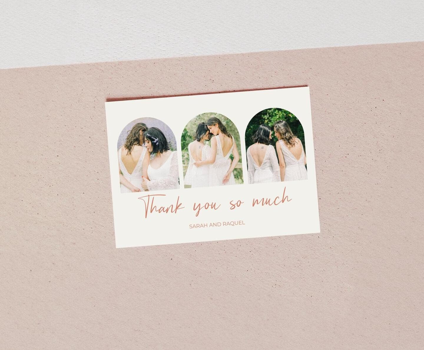 Wedding Arches Thank You Card