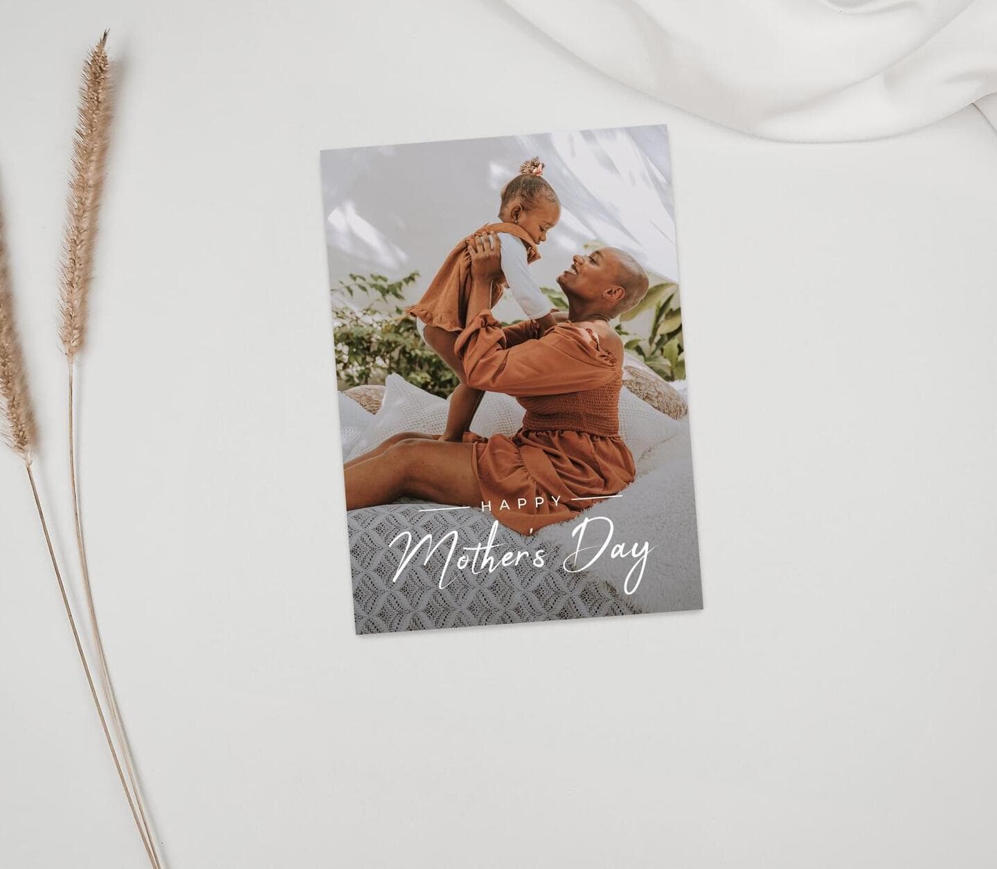 Big Typography Mom Card