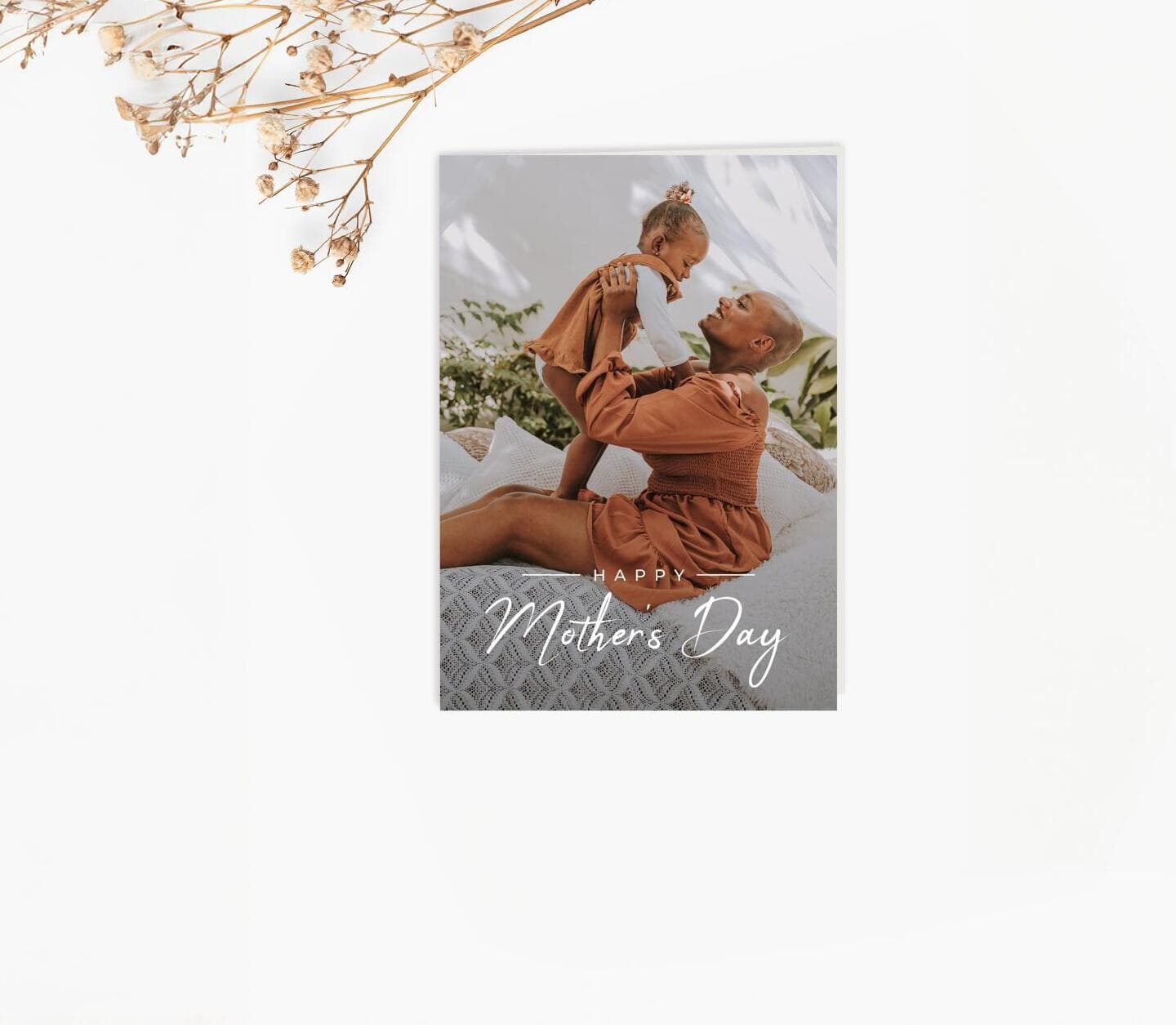 Big Typography Mom Card