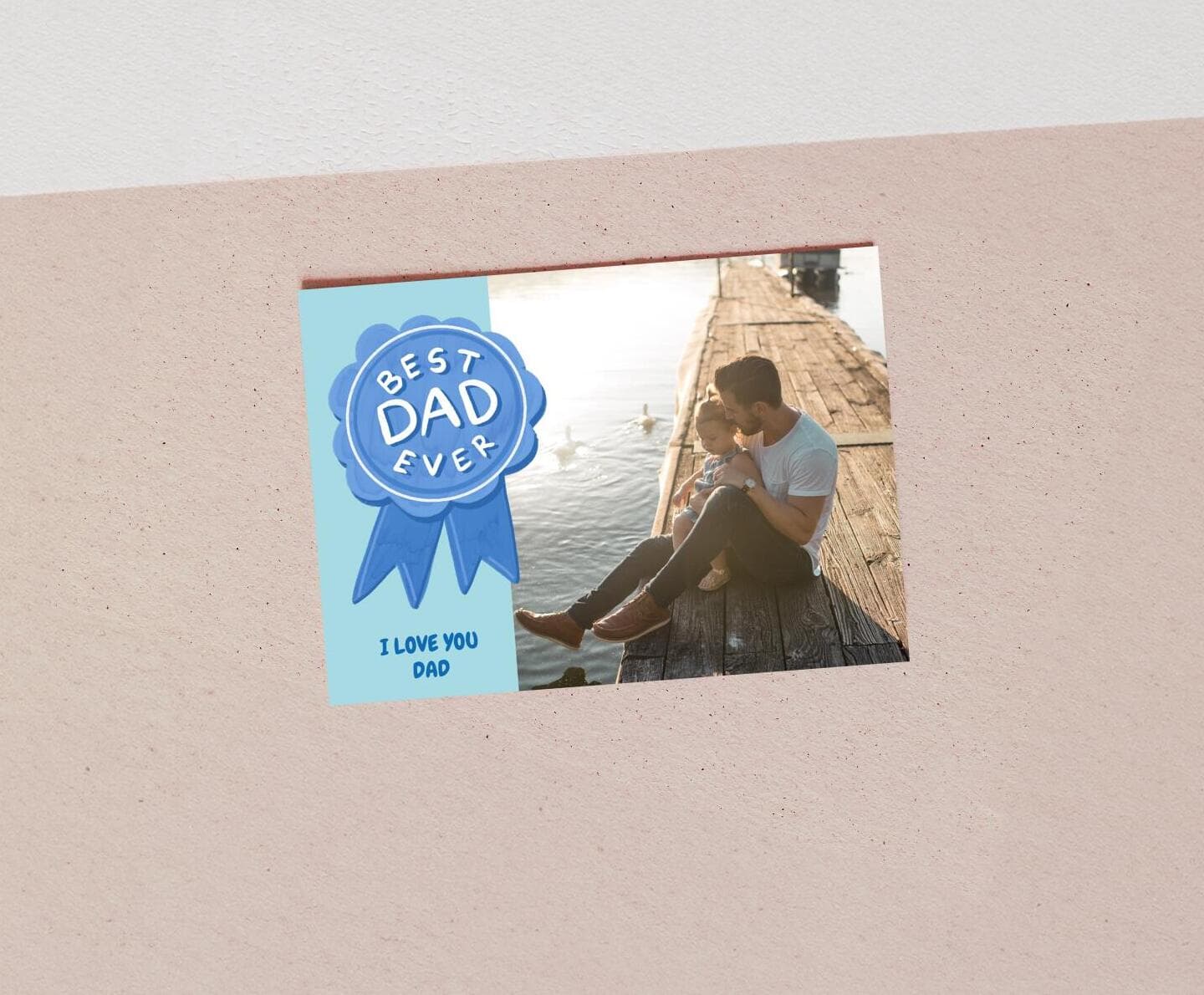 Best Dad Medal Card