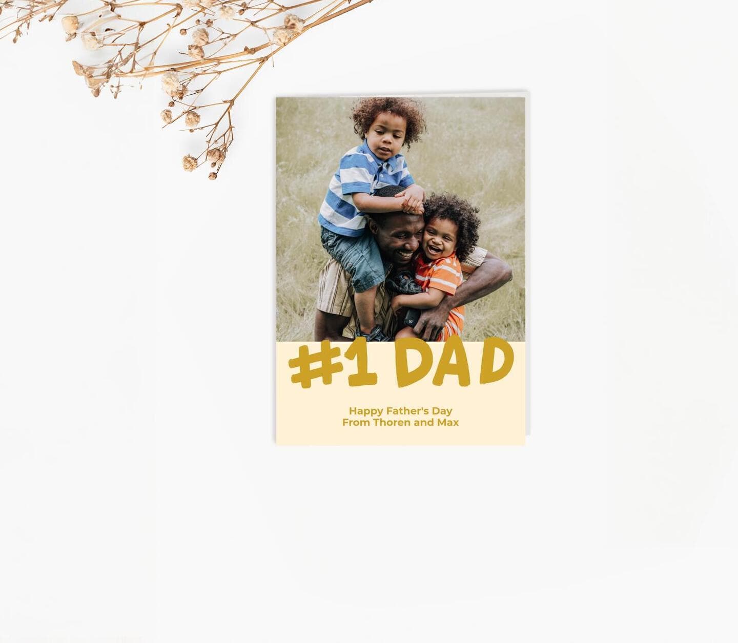 First Dad Love Card