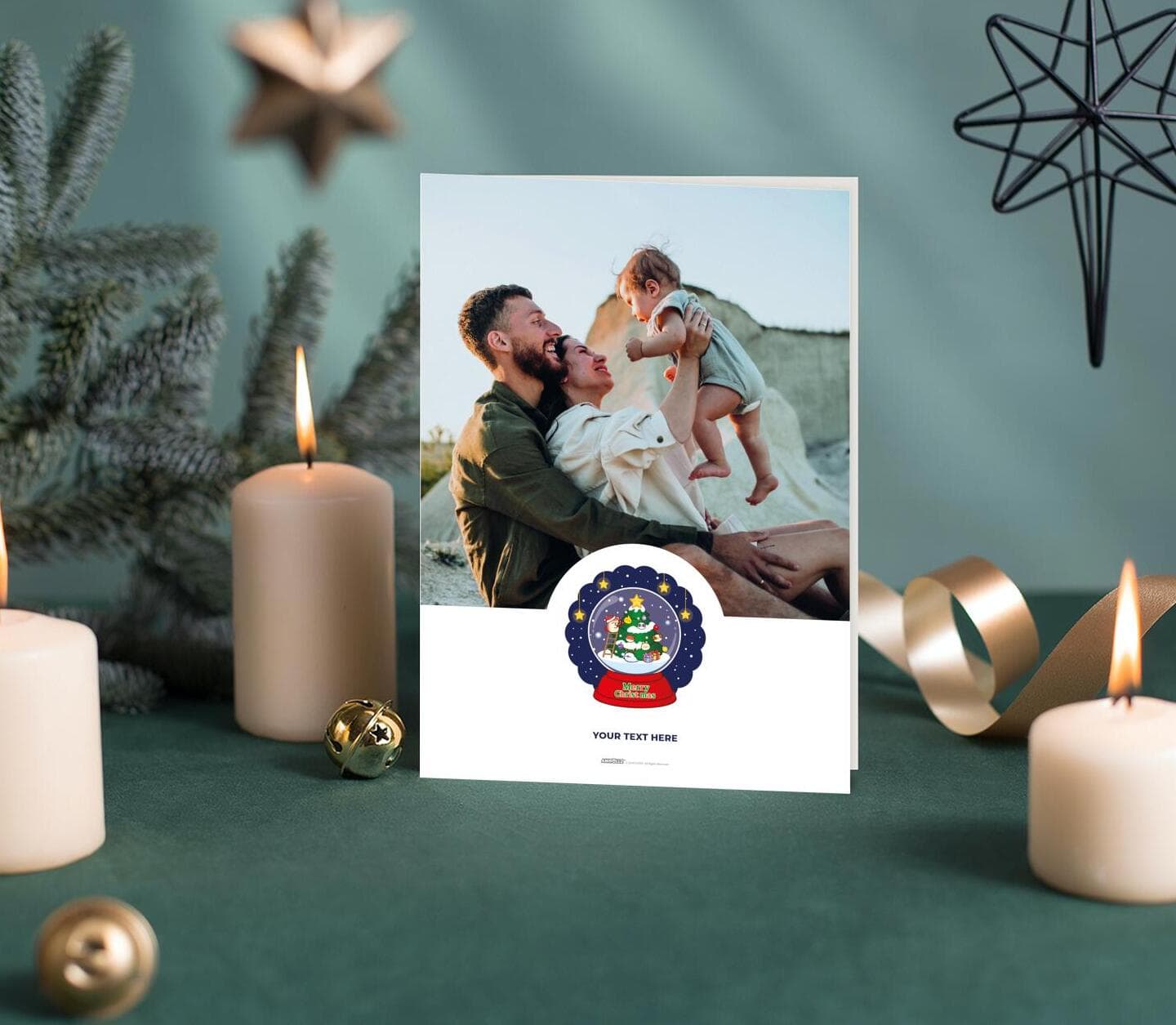 Anirollz® Snow Globe Card