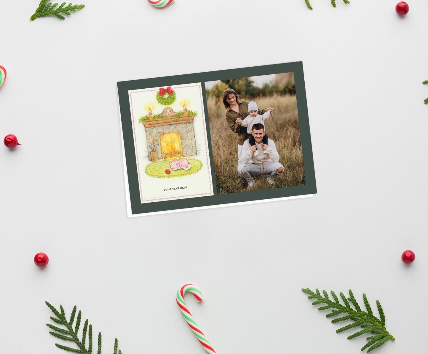 Strawberry Shortcake™ Green Fireplace Card