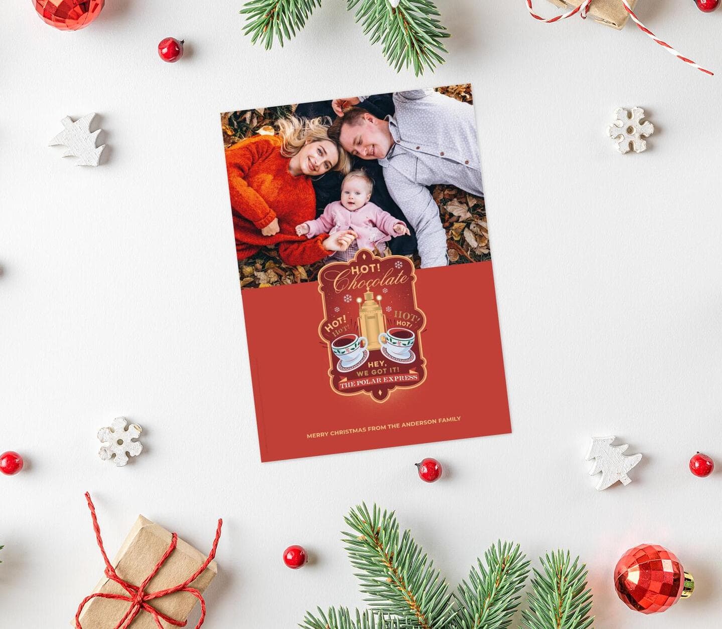 Polar Express™ Red Chocolate Card