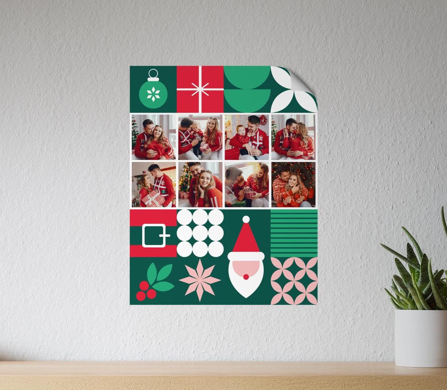 Top Christmas Mosaic Poster