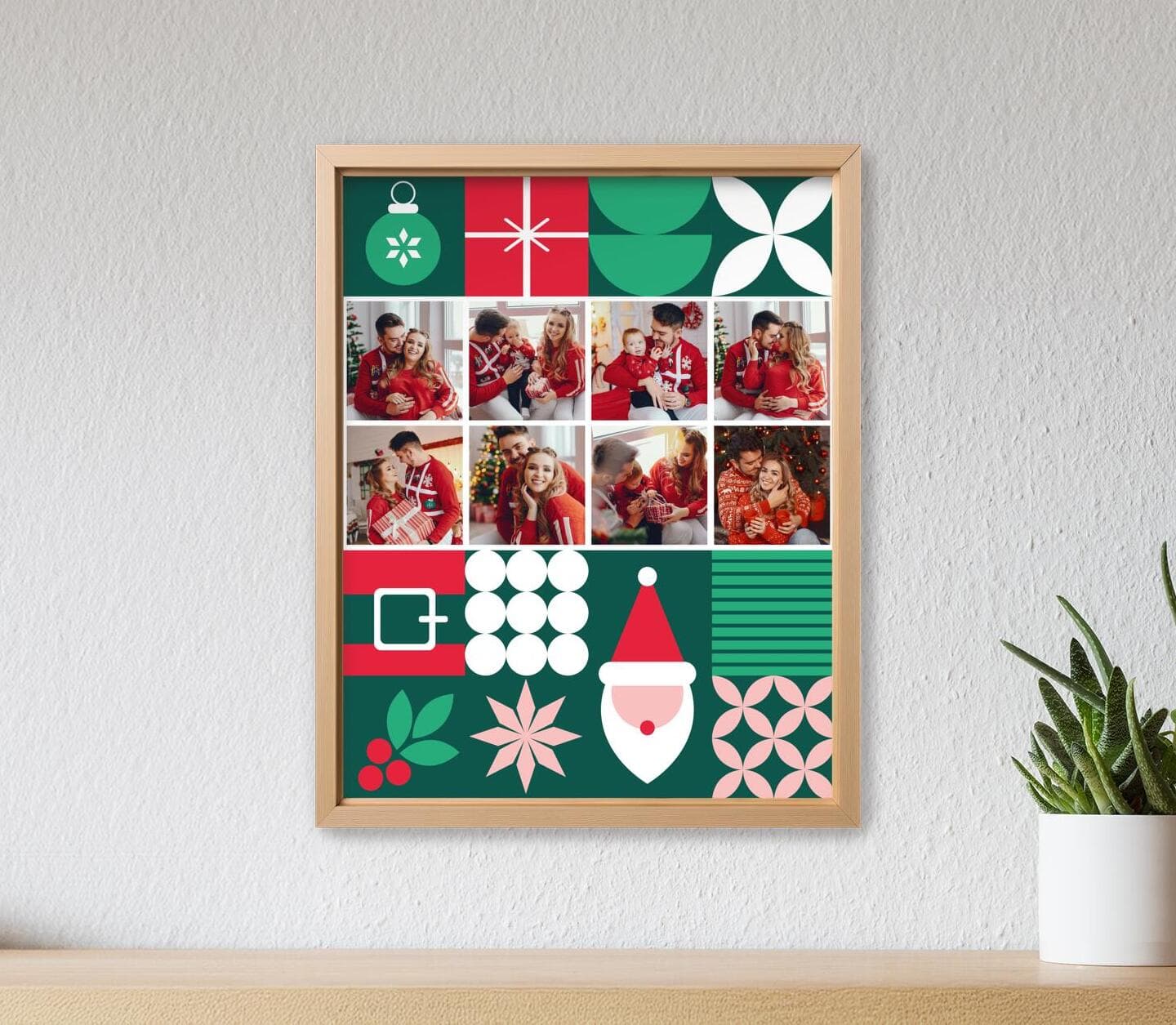 Top Christmas Mosaic Poster