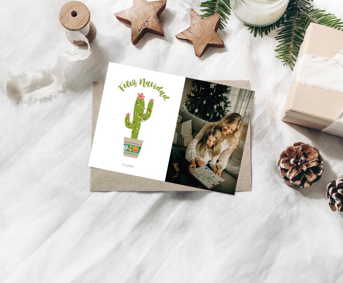 Frida Kahlo™ Christmas Cactus Card