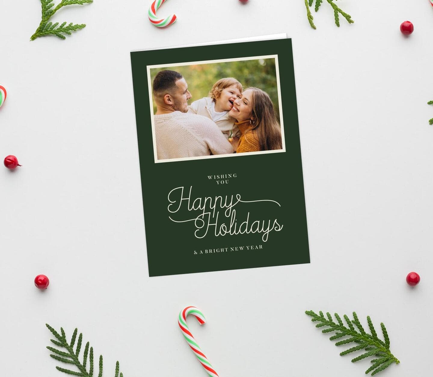 Holidays Wishes Green Card